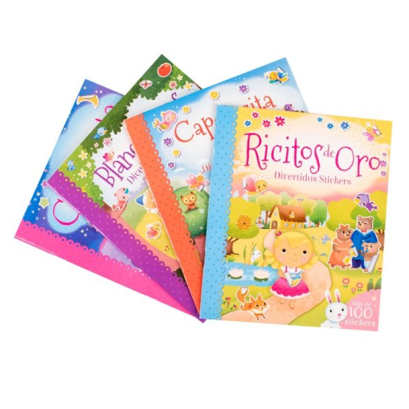 Cuentos de Hadas, pack de stickers y actividades